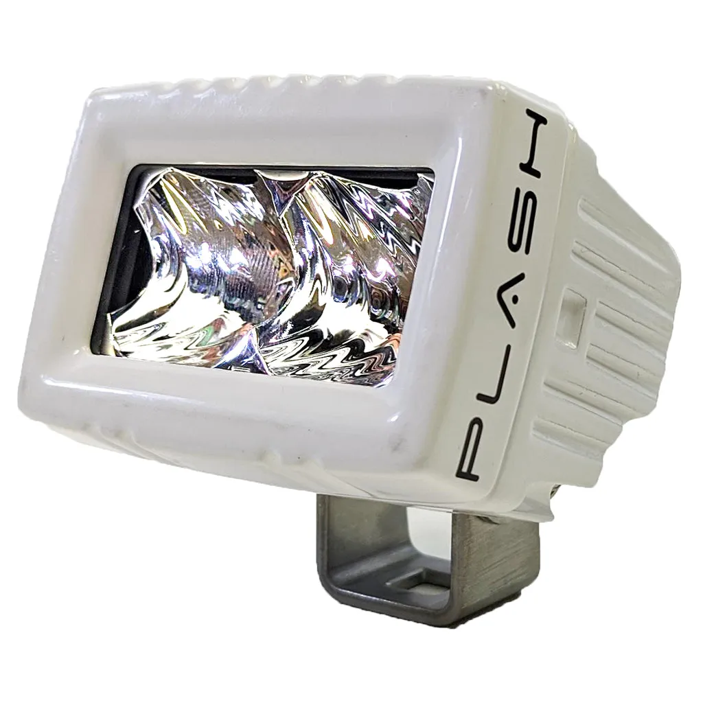 20W Low Profile LED Spreader Light - 8° Spot - Marine White