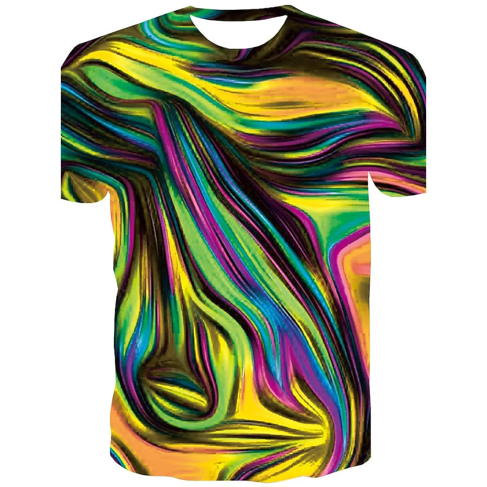 3D Graphic Short Sleeve Shirts Abstract