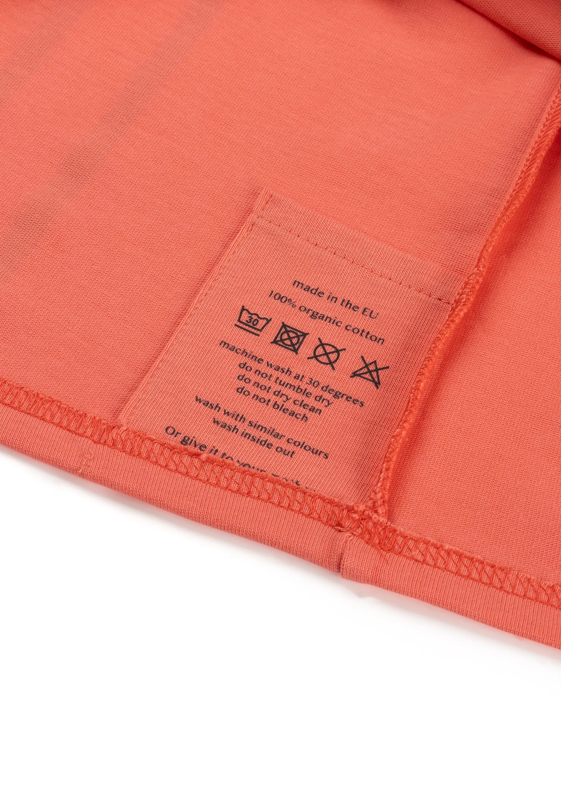 Abstract Grid T-shirt Neon Orange