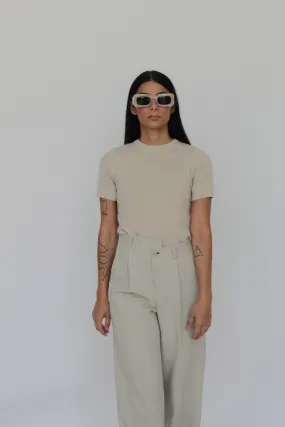 Alba Cashmere Blend Knit T-Shirt