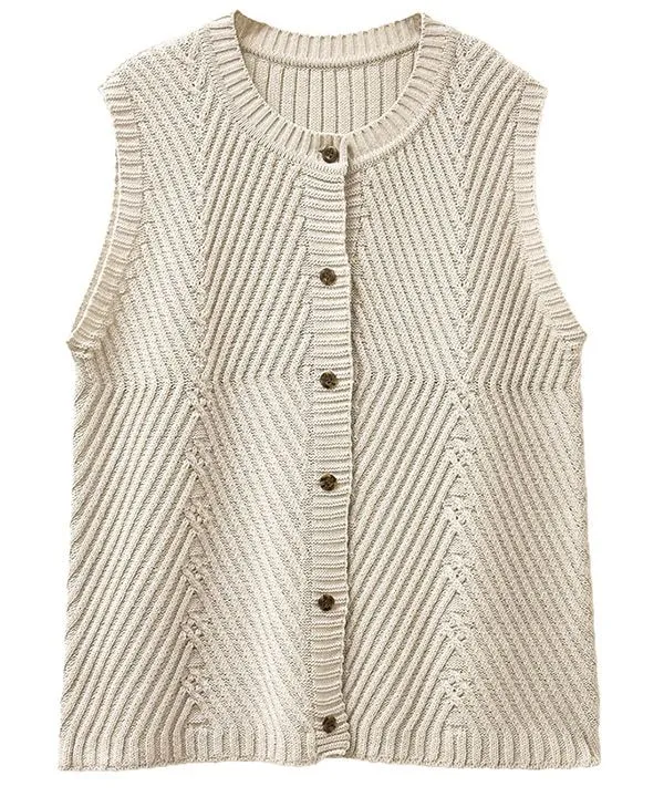 Alpaca blend vest 24W428