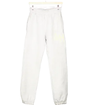 Annie hood Grey Cuffed Joggers With Printed Logo UK S