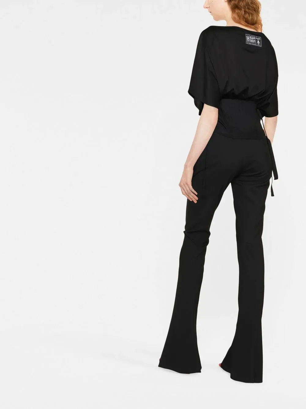 Asymmetric Corset Jersey T-Shirt