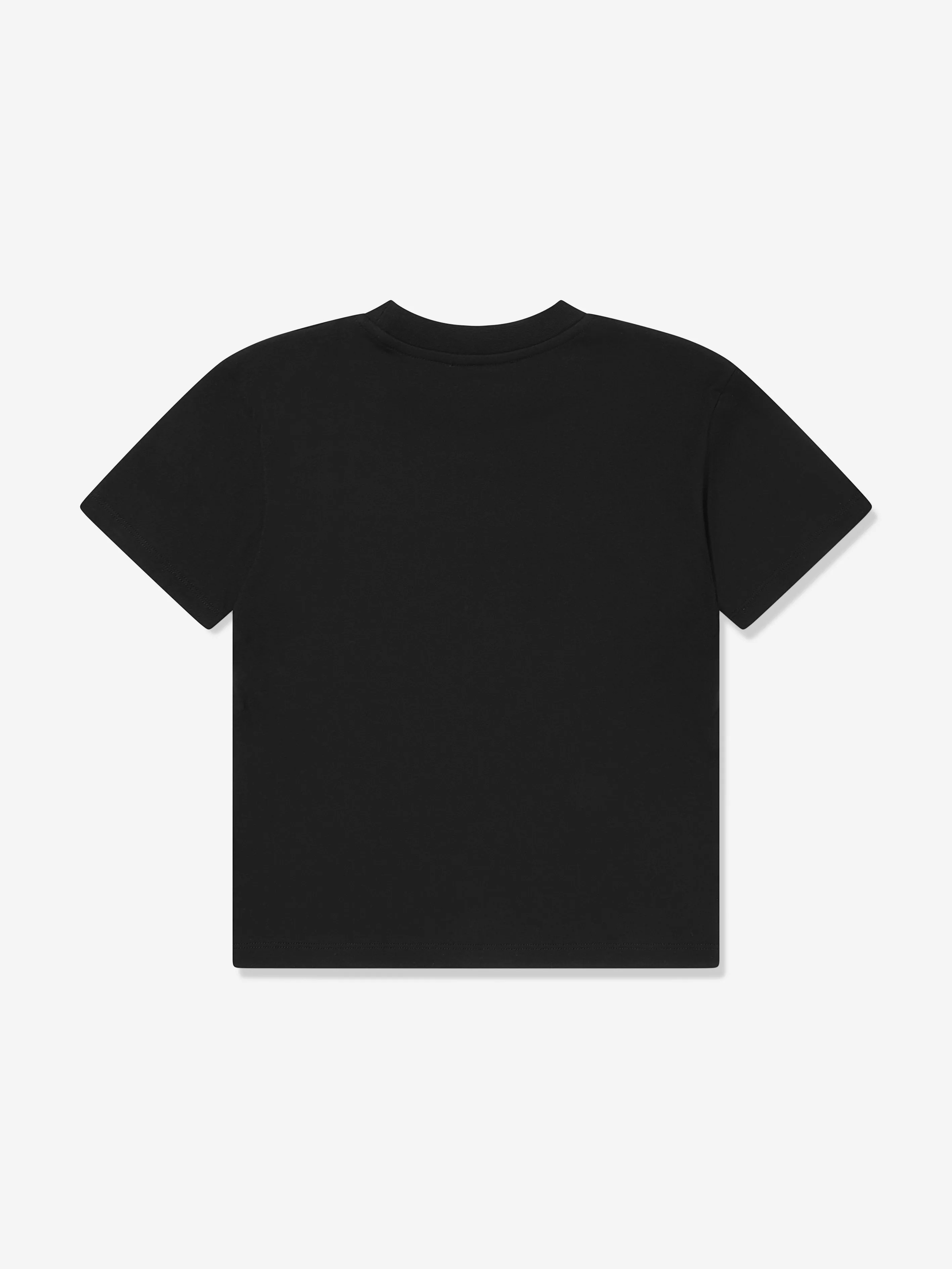Balmain Kids Paris Logo T-Shirt in Black