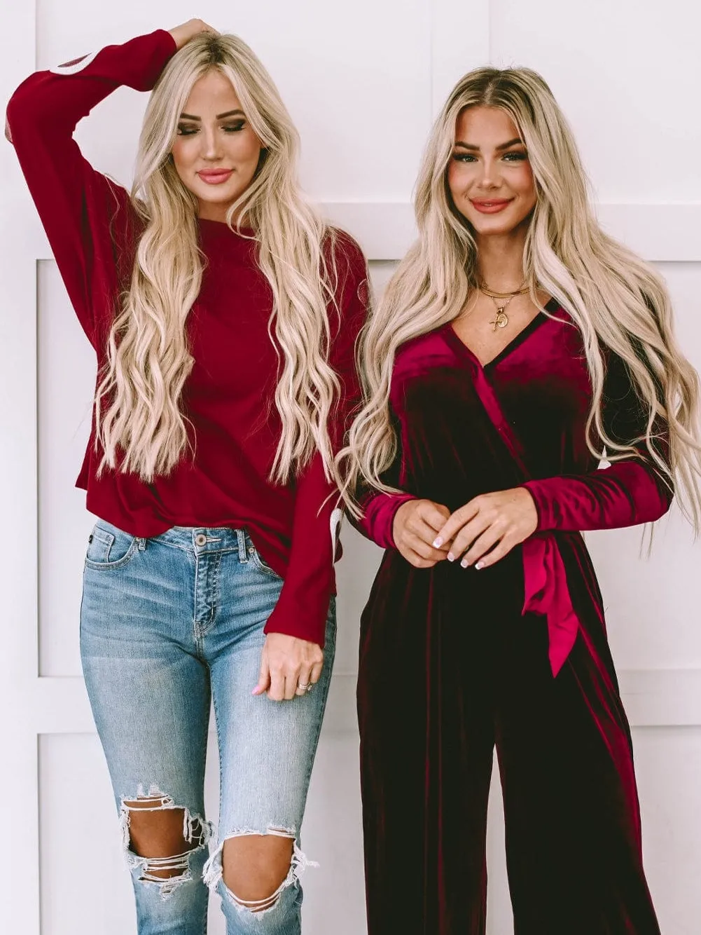 Belted Velvet Jumpsuit: Defined Silhouette