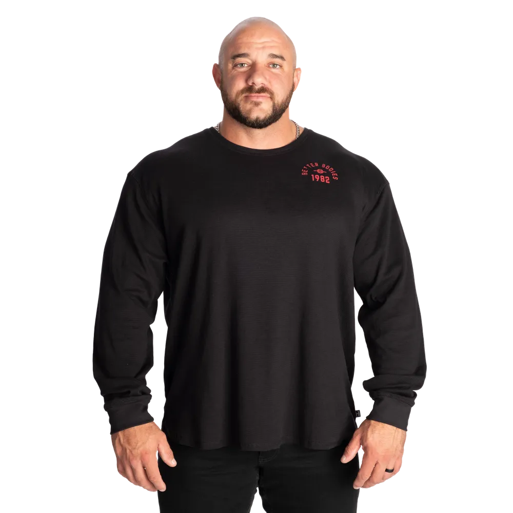 Better Bodies Legacy Thermal LS - Asphalt/Red
