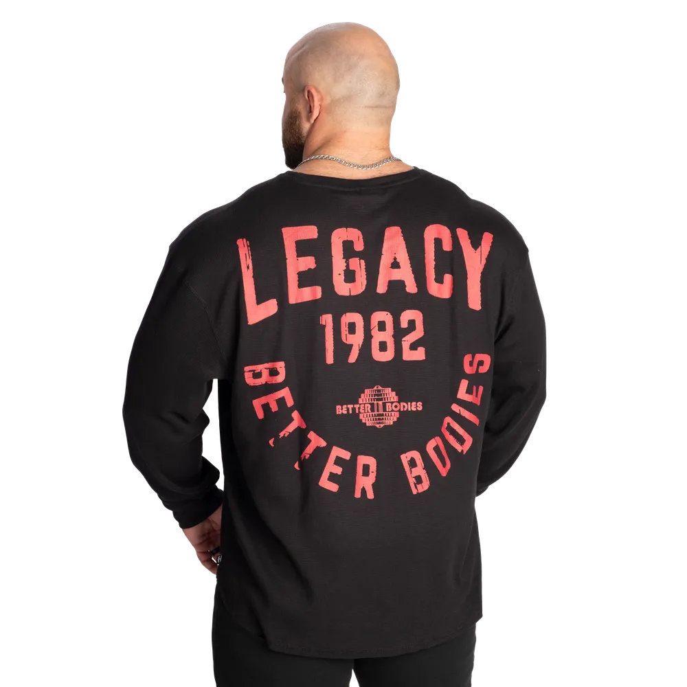 Better Bodies Legacy Thermal LS - Asphalt/Red