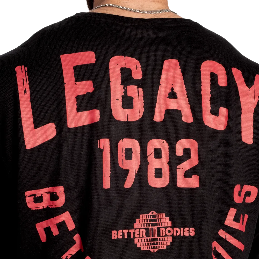 Better Bodies Legacy Thermal LS - Asphalt/Red