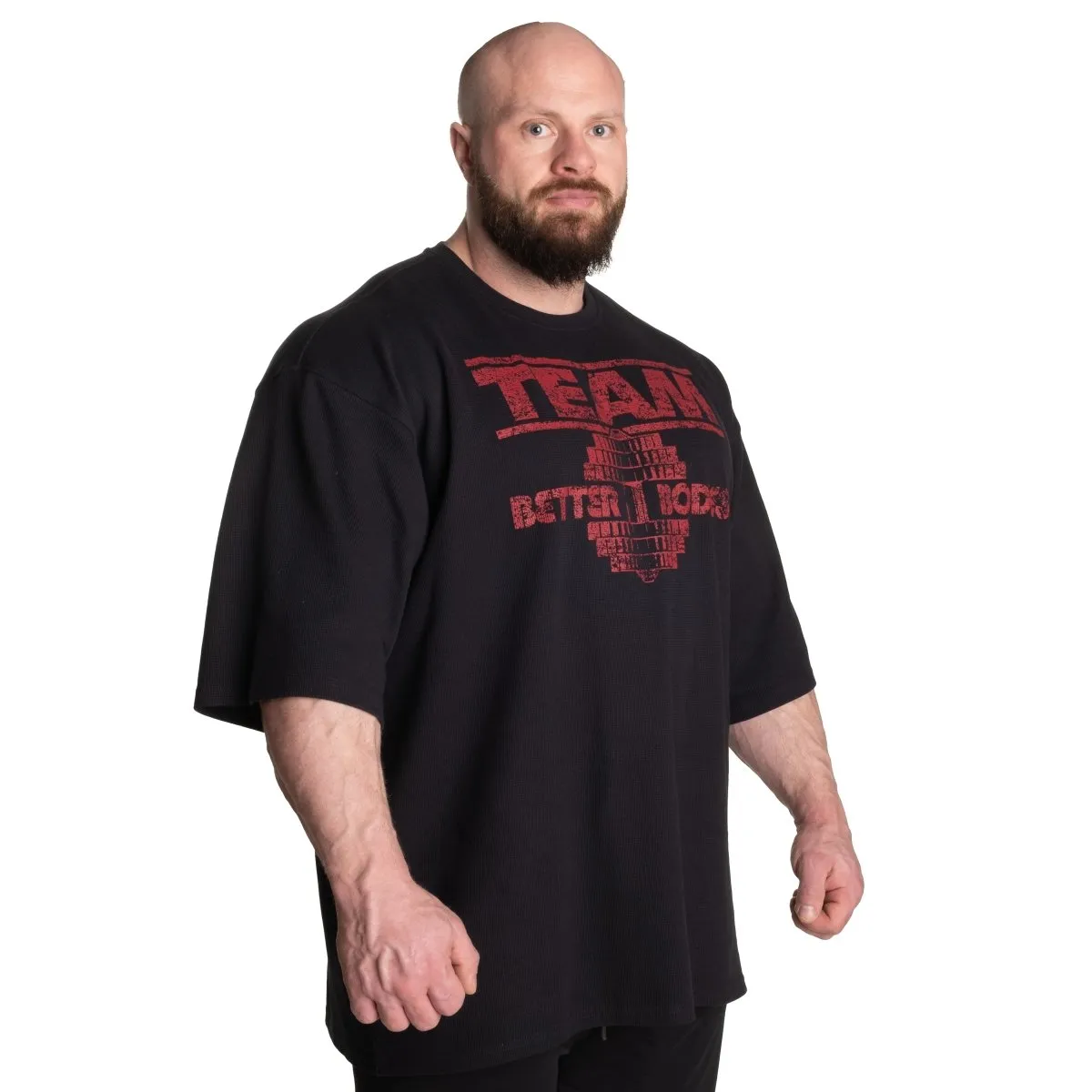 Better Bodies Team Iron Thermal Tee - Black/Red