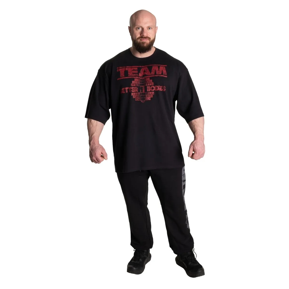 Better Bodies Team Iron Thermal Tee - Black/Red