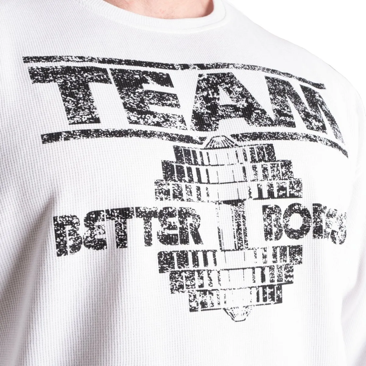 Better Bodies Team Iron Thermal Tee - White