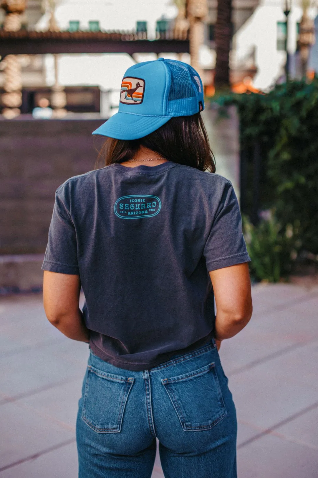 Big "S" Saguaro NP Ladies Boxy Crop