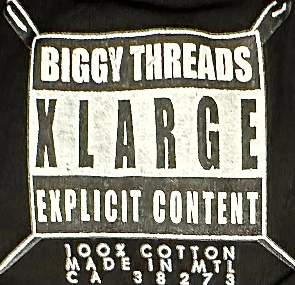 *BIGGY THREADS* (BLACK) T-SHIRT