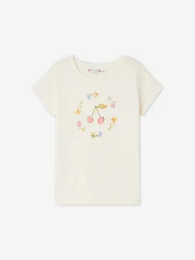 Bonpoint Girls Alcala T-Shirt in Ivory