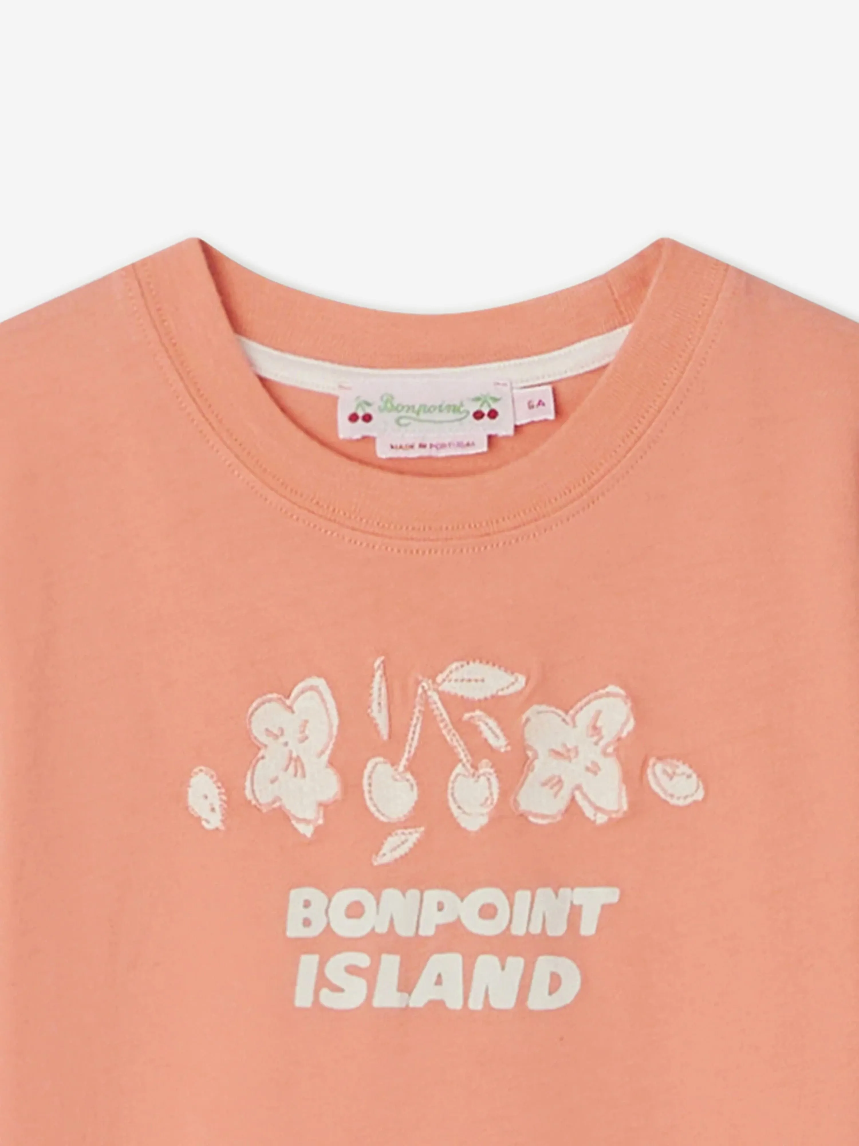 Bonpoint Girls Thida T-Shirt in Orange