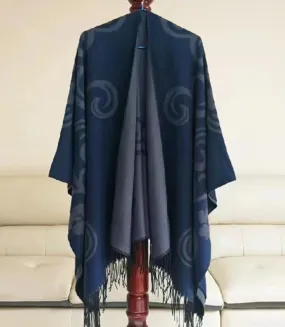 Cape with curls design TURQUOISE
