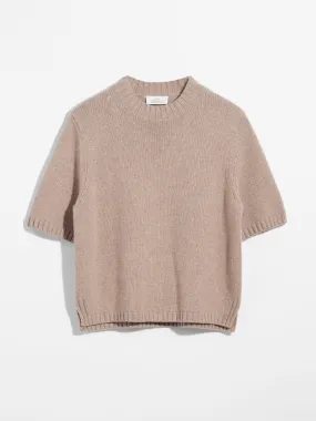 Cashmere-blend knit t-shirt