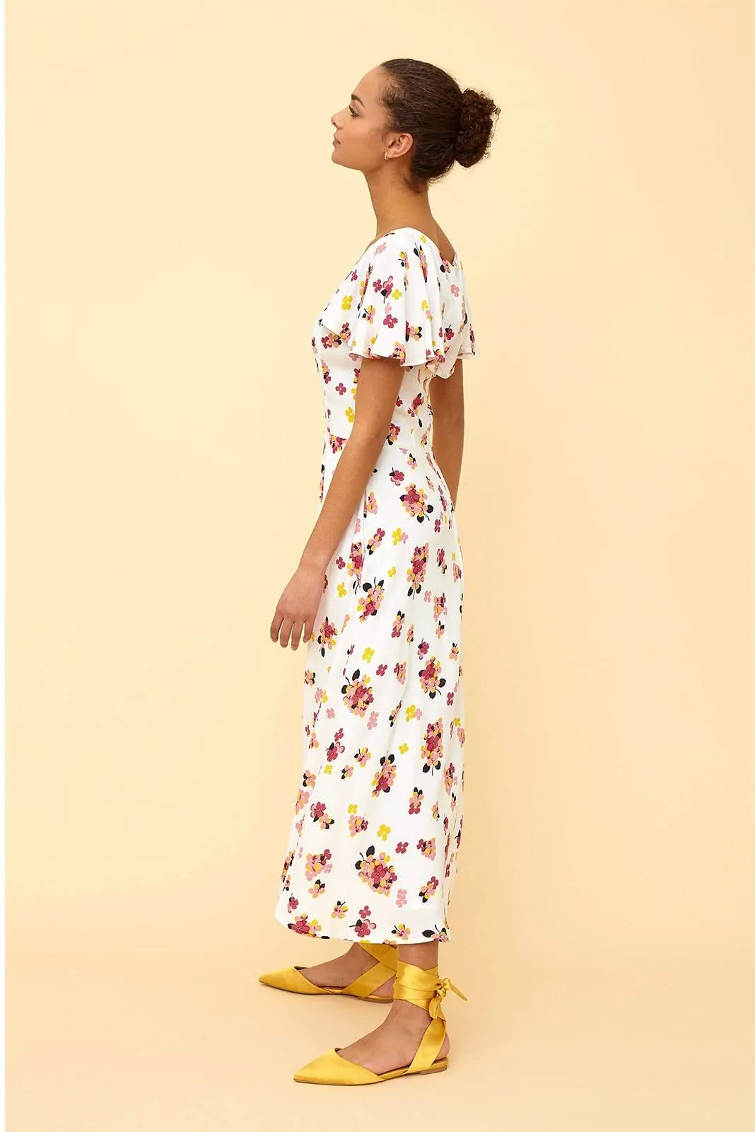 Celeste Cape Midi Dress