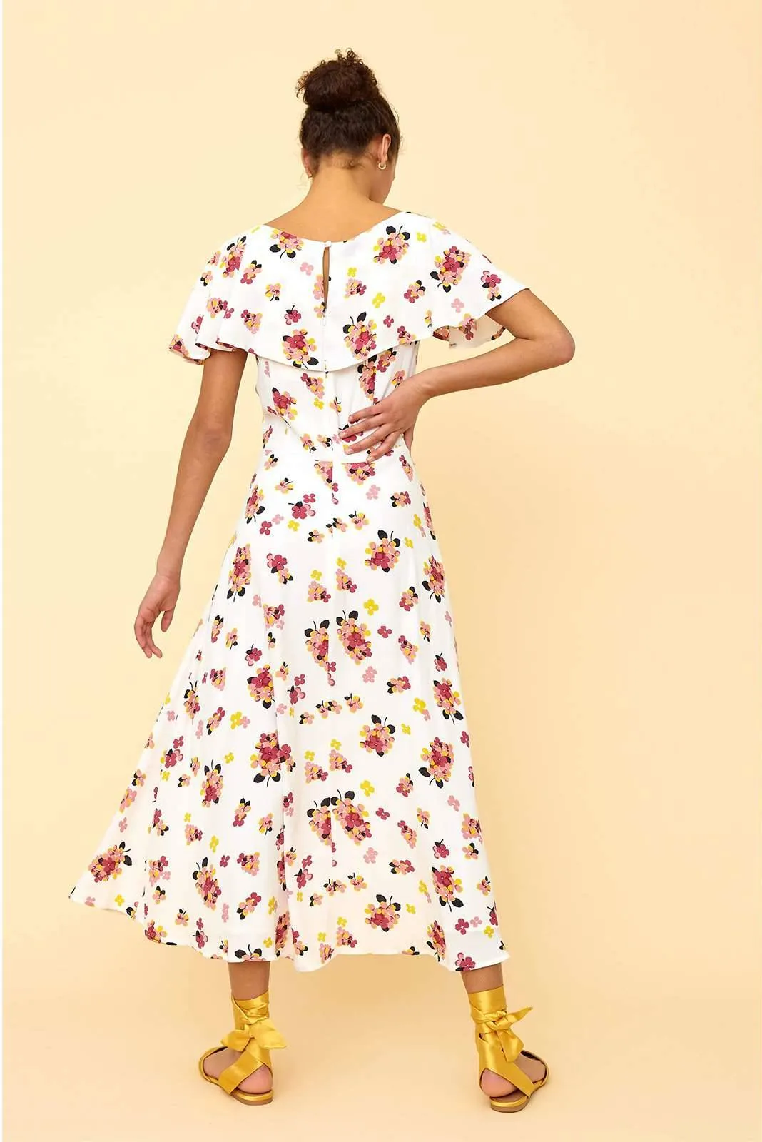 Celeste Cape Midi Dress