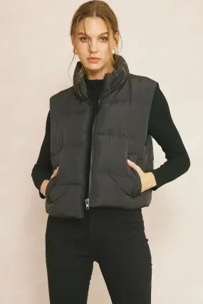Double Down Vest - Black