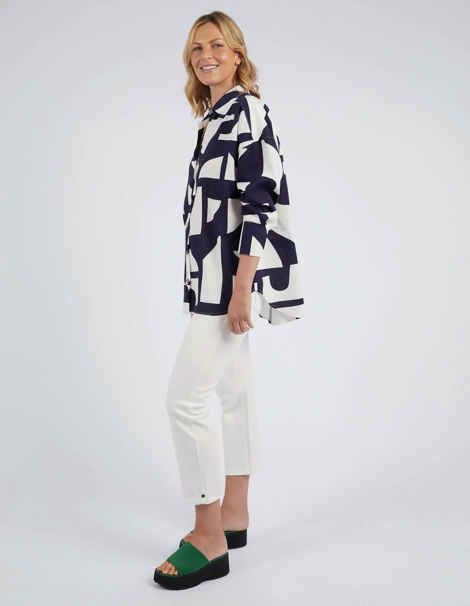 Elm - Dali Abstract Shirt - Midnight Abstract