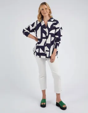 Elm - Dali Abstract Shirt - Midnight Abstract