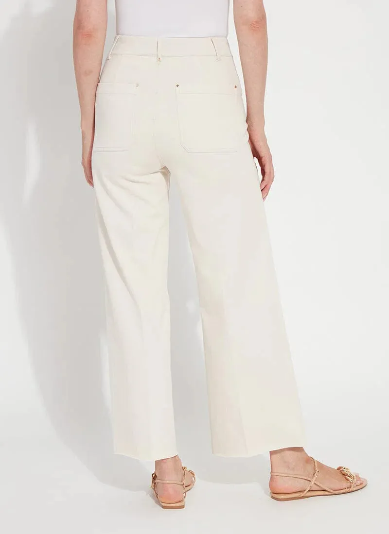 Erin High Waist Wide Leg Denim in Neutrals