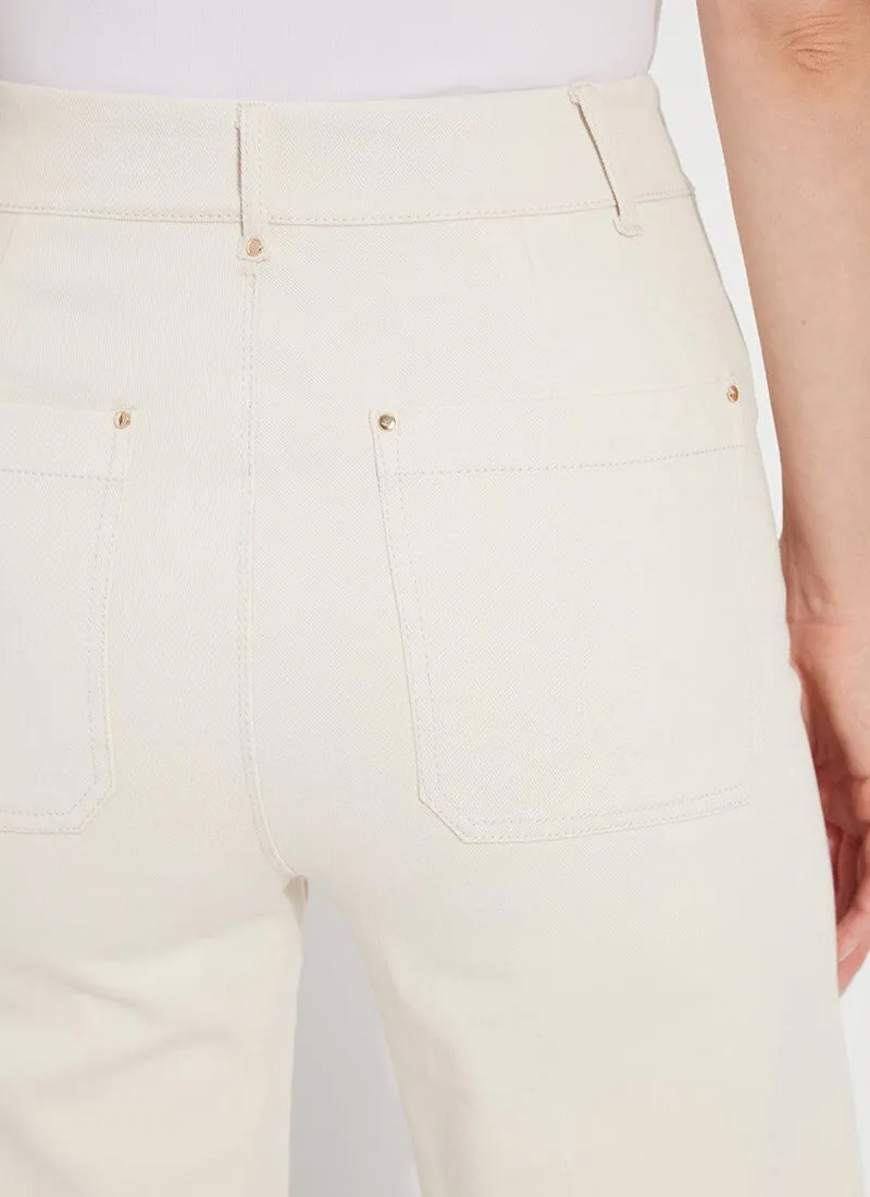 Erin High Waist Wide Leg Denim in Neutrals