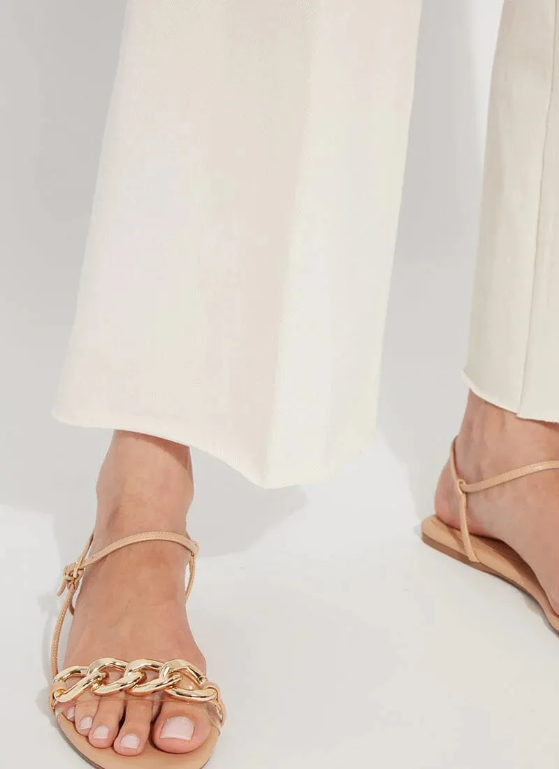 Erin High Waist Wide Leg Denim in Neutrals