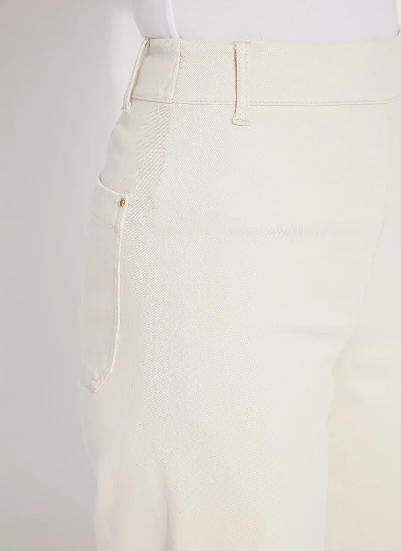 Erin High Waist Wide Leg Denim in Neutrals