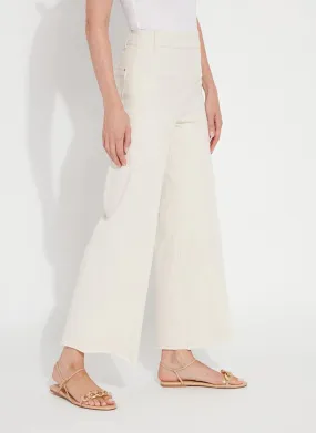 Erin High Waist Wide Leg Denim in Neutrals