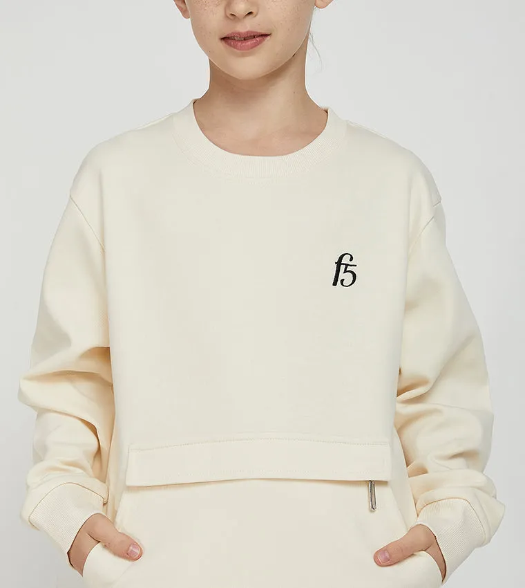 F5 POUCH-POCKET SWEATSHIRT - GIRLS