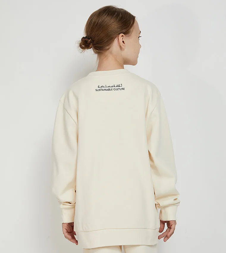 F5 POUCH-POCKET SWEATSHIRT - GIRLS