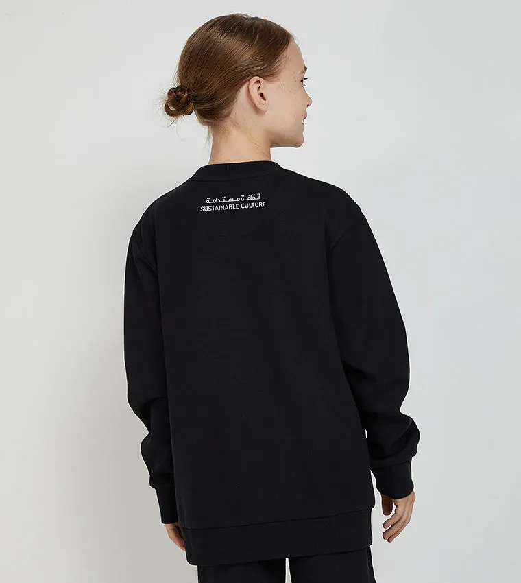 F5 POUCH-POCKET SWEATSHIRT - GIRLS