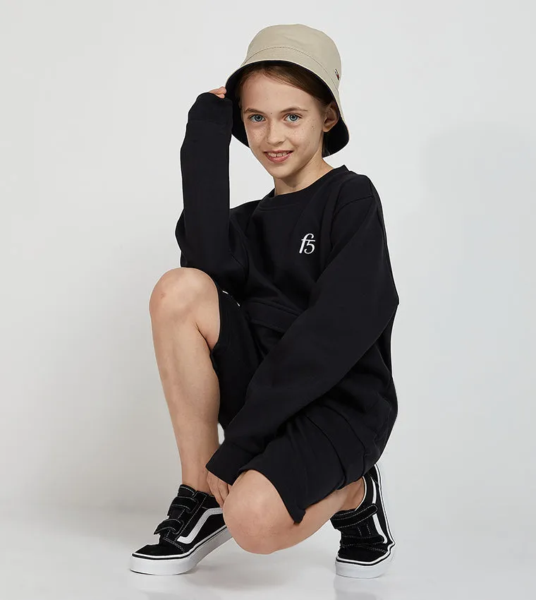 F5 POUCH-POCKET SWEATSHIRT - GIRLS