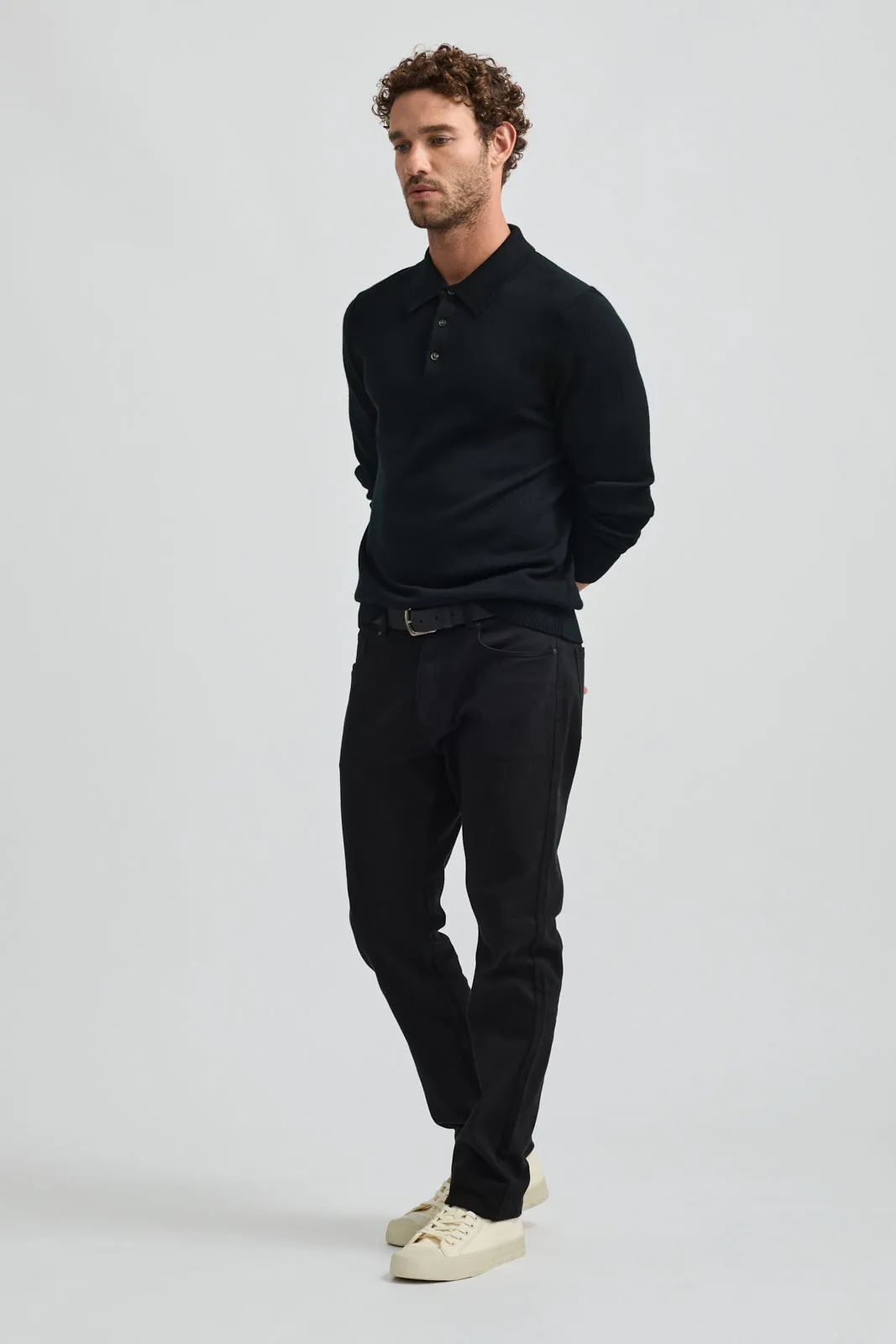 FINE KNIT POLO