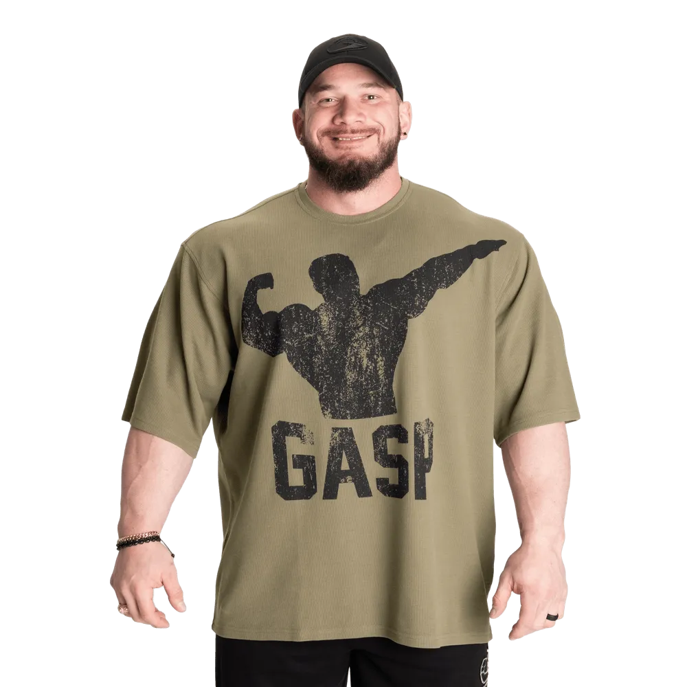 GASP Archer Thermal Iron Tee - Washed Green