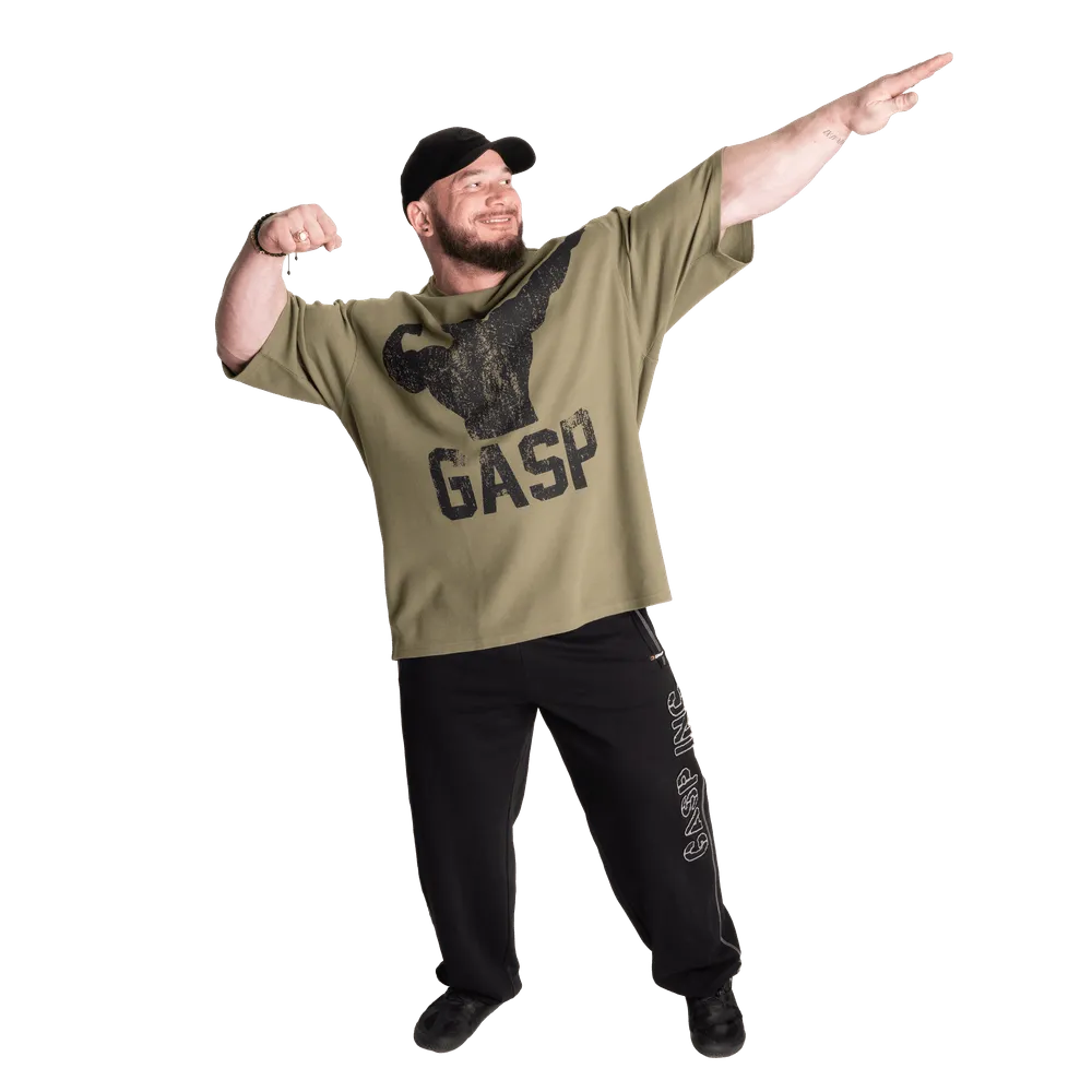 GASP Archer Thermal Iron Tee - Washed Green