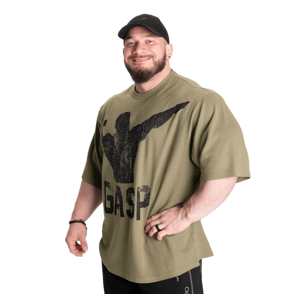 GASP Archer Thermal Iron Tee - Washed Green