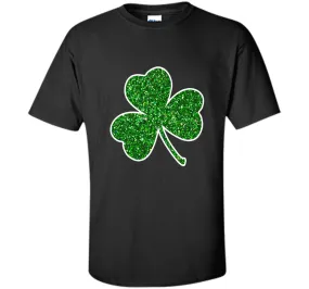 Green Glitter Shamrock t-shirt st. patrick's day