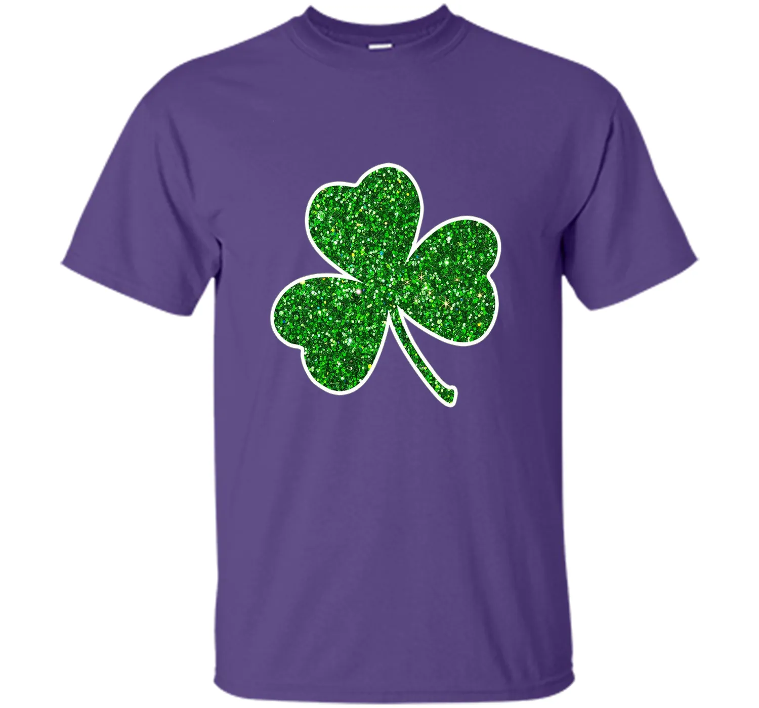 Green Glitter Shamrock t-shirt st. patrick's day