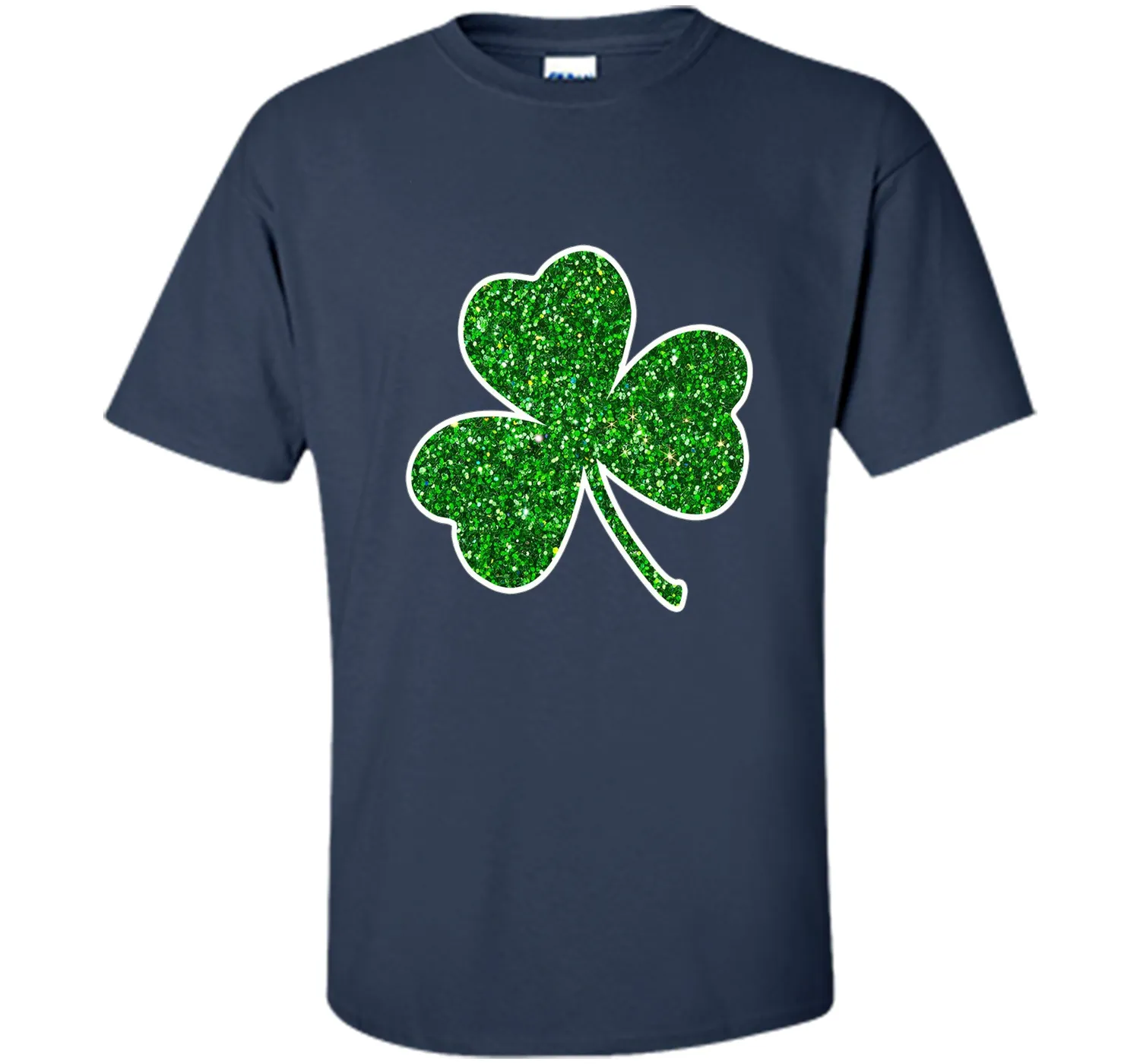 Green Glitter Shamrock t-shirt st. patrick's day