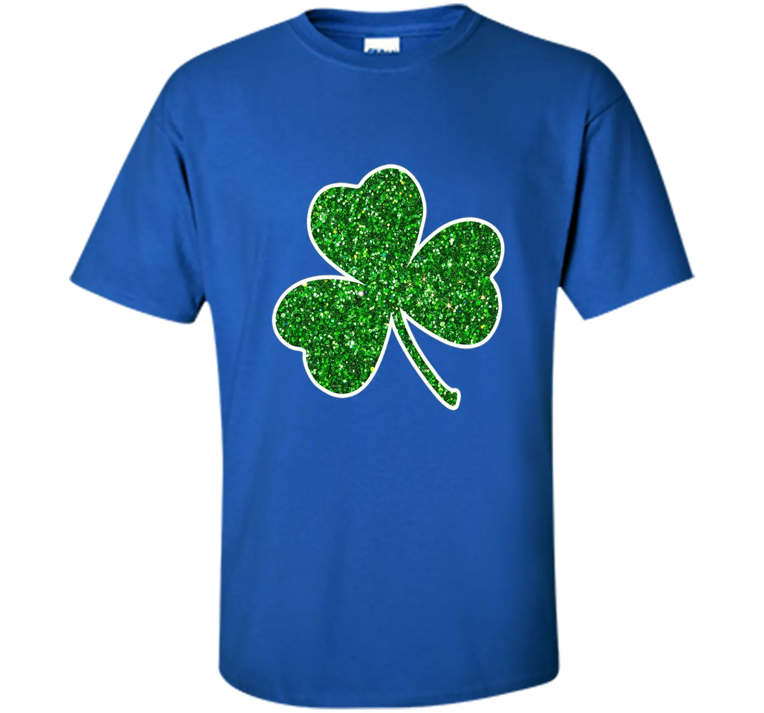 Green Glitter Shamrock t-shirt st. patrick's day