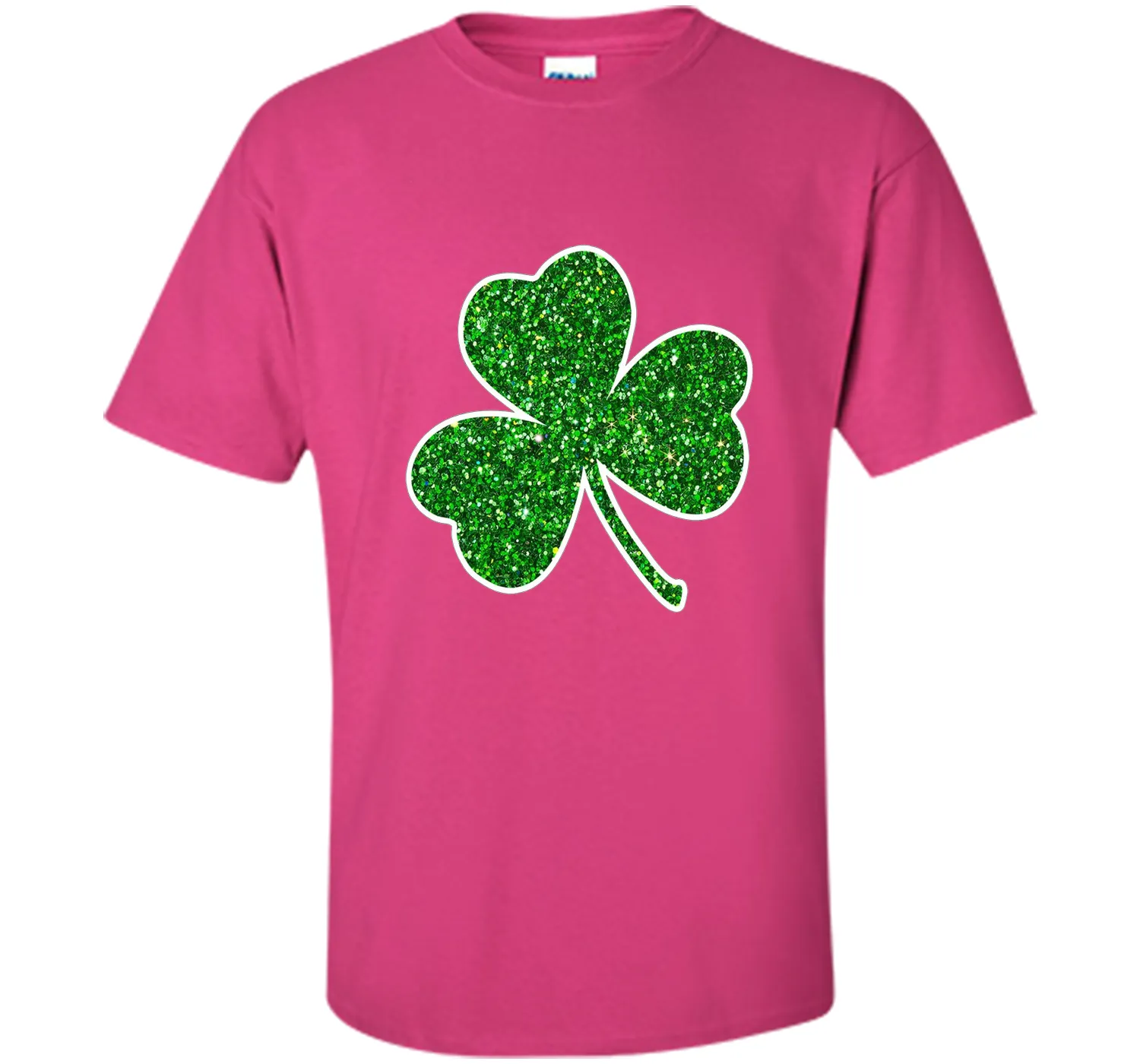 Green Glitter Shamrock t-shirt st. patrick's day