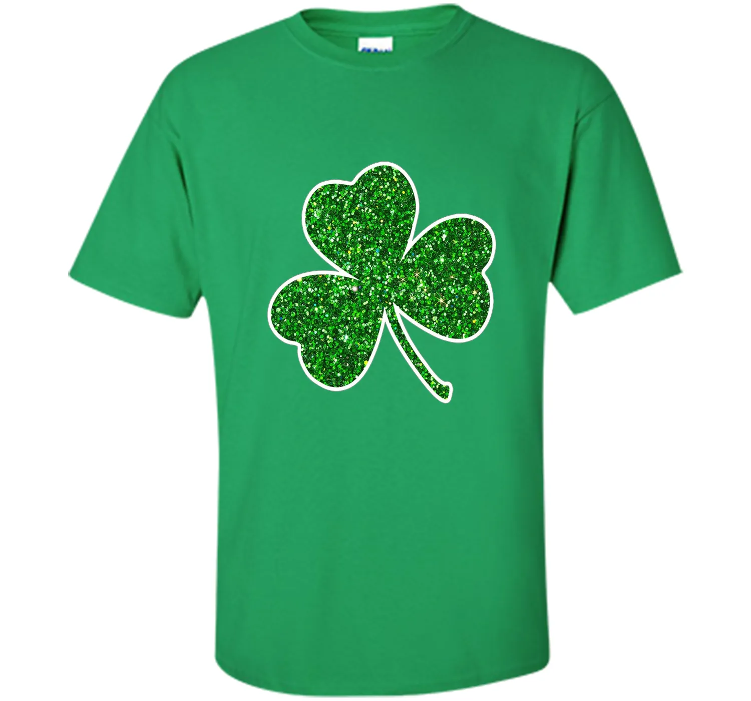 Green Glitter Shamrock t-shirt st. patrick's day