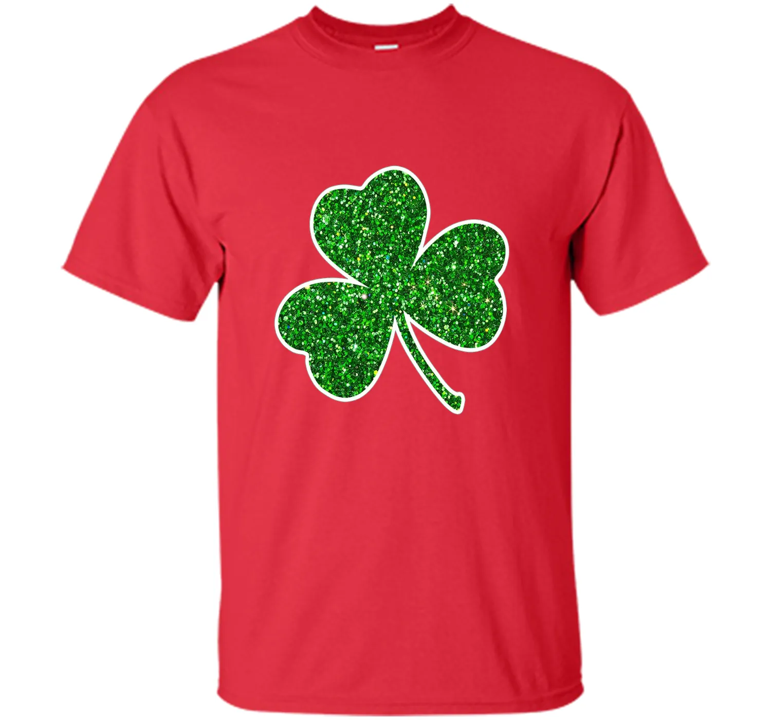 Green Glitter Shamrock t-shirt st. patrick's day
