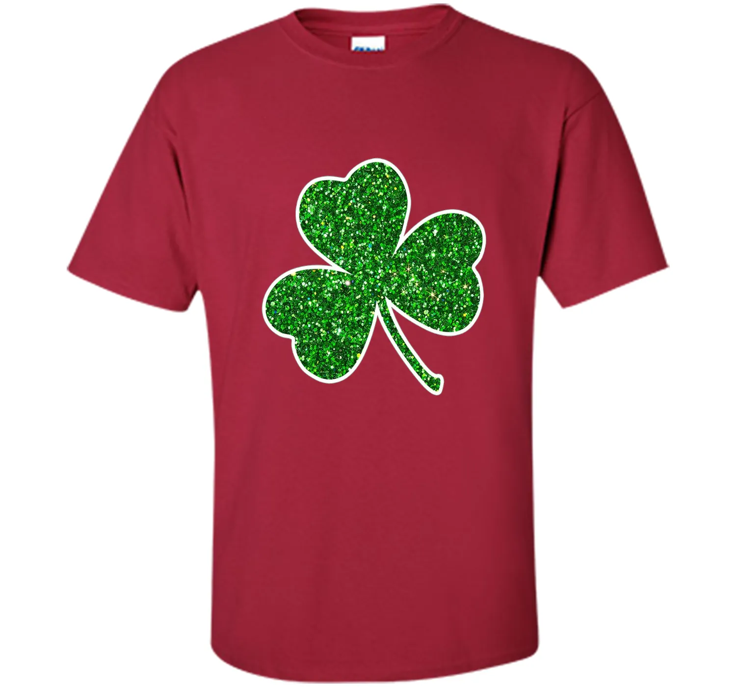 Green Glitter Shamrock t-shirt st. patrick's day