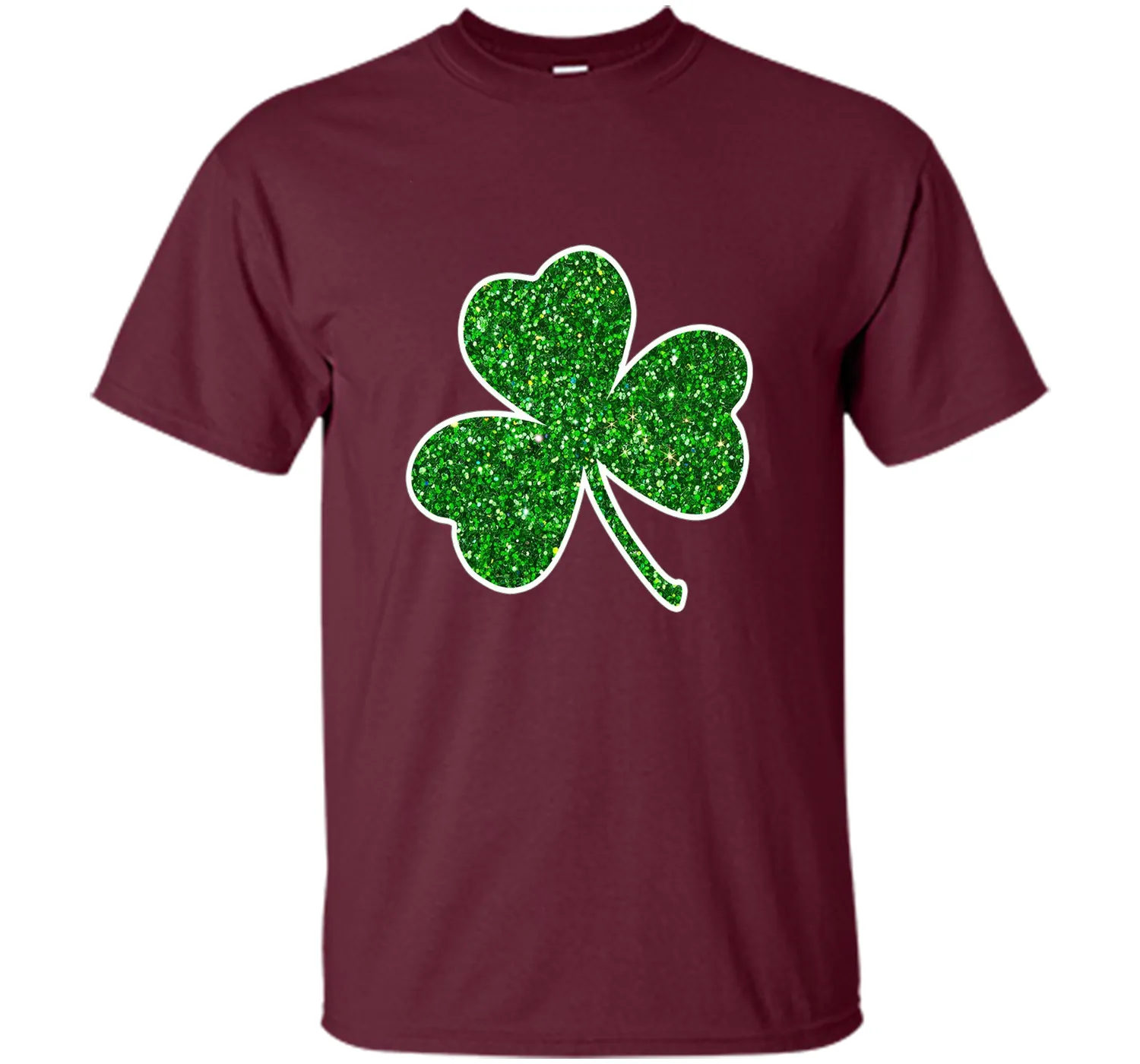 Green Glitter Shamrock t-shirt st. patrick's day
