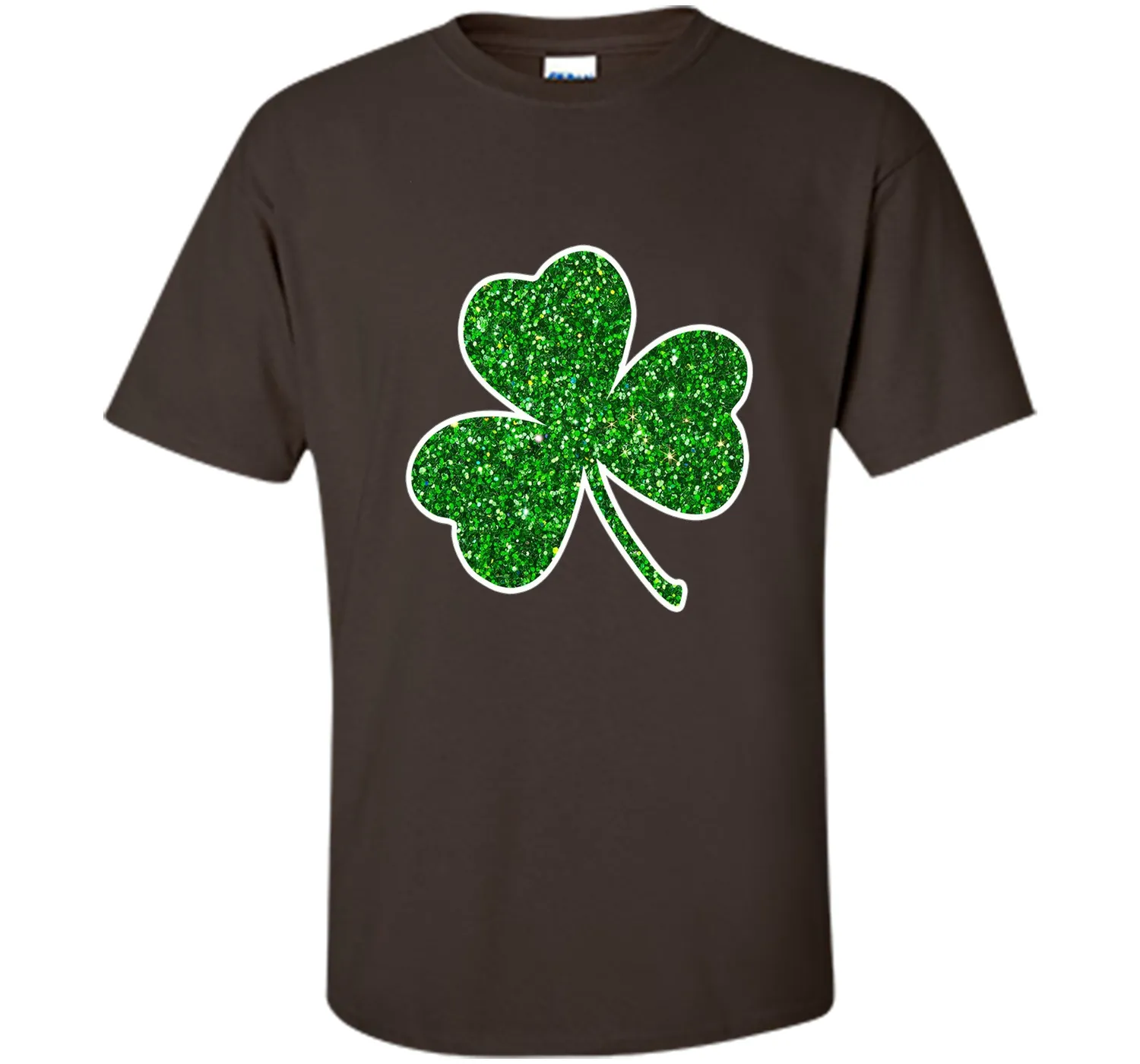 Green Glitter Shamrock t-shirt st. patrick's day