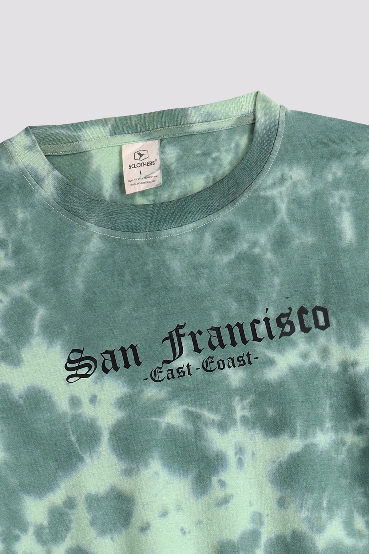 Green Tie Dye Graphic T-Shirt - S24 - MT0358R